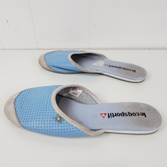Le Coq Sportif Shoes | Le Coq Sportif Slip-On Tiger Mules | Color: Blue | Size: 7.5 | Flippinforfun's Closet